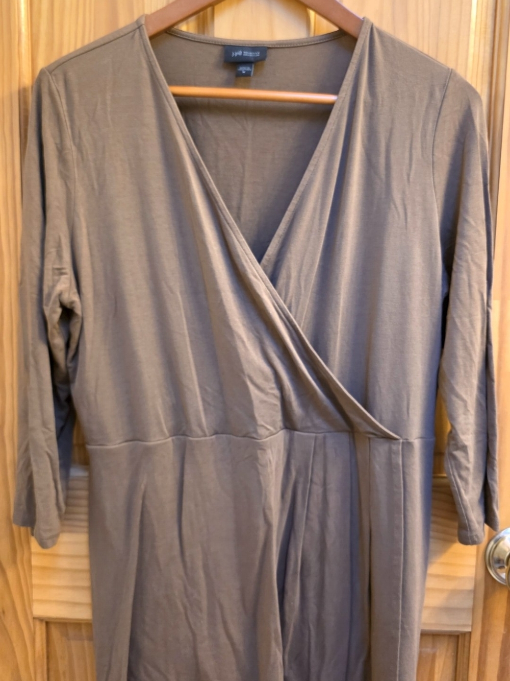 J. Jill Brown Wrap-Style Top Blouse